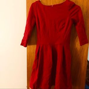 Banana Republic Red Midi Dress Women’s 2P Petite